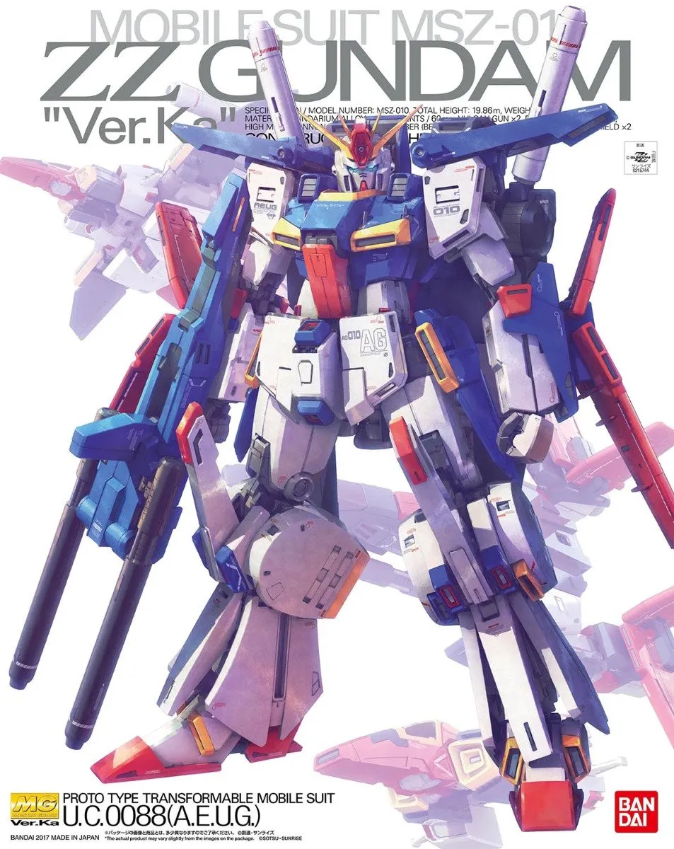 Bandai Namco MG 1/100 ZZ Gundam Ver. Ka Modelkit