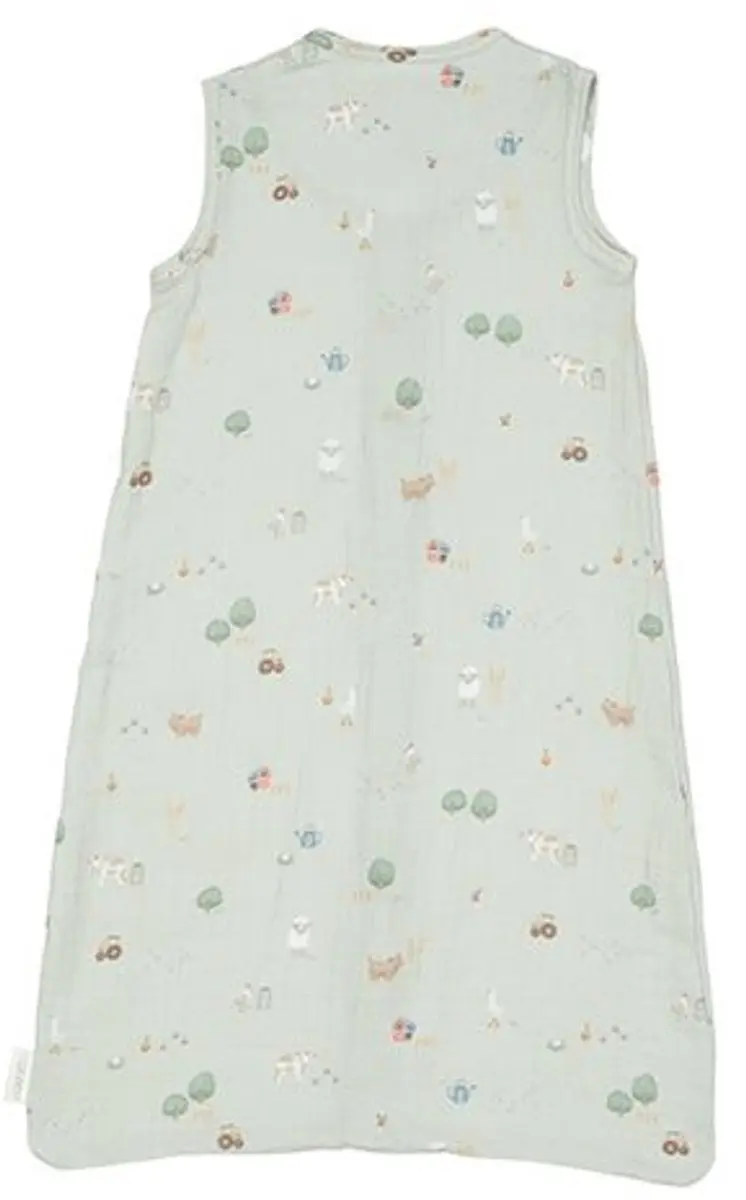 Little Dutch Little Farm Hydrofiele Slaapzak 70cm - Groen - afbeelding 2 van 3