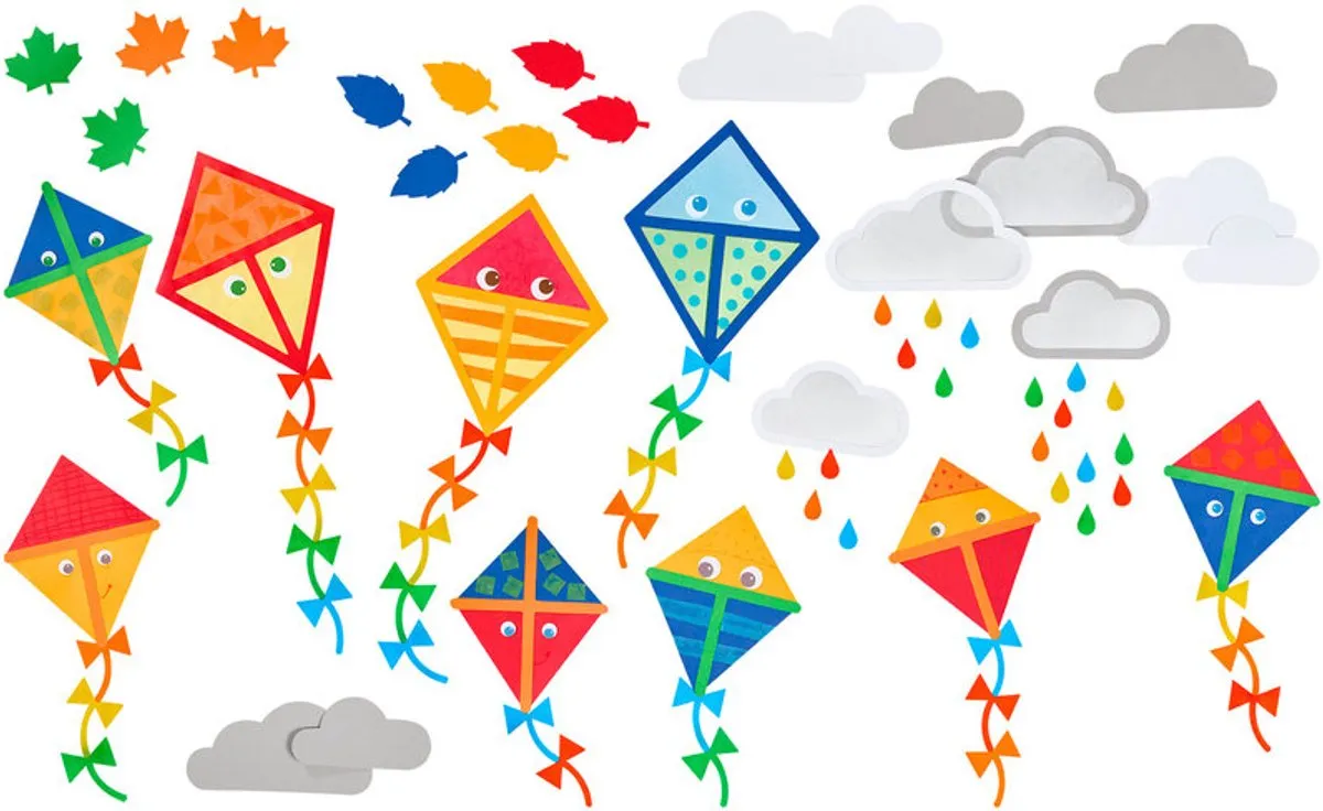 Haba Knutselpakket Raamdecoratie Vliegers - 9 Stuks Multi