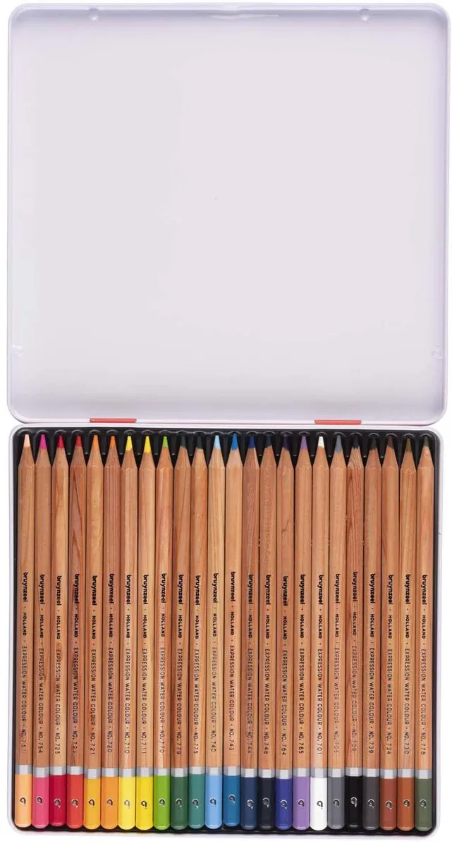 Bruynzeel Expression Aquarelpotloden 24 Stuks - 7mm - afbeelding 6 van 6