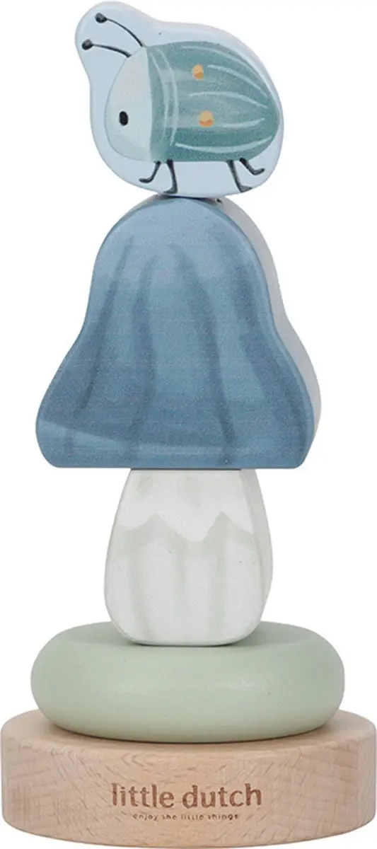 Little Dutch Forest Friends Hout Cadeauset - Blauw - afbeelding 6 van 6