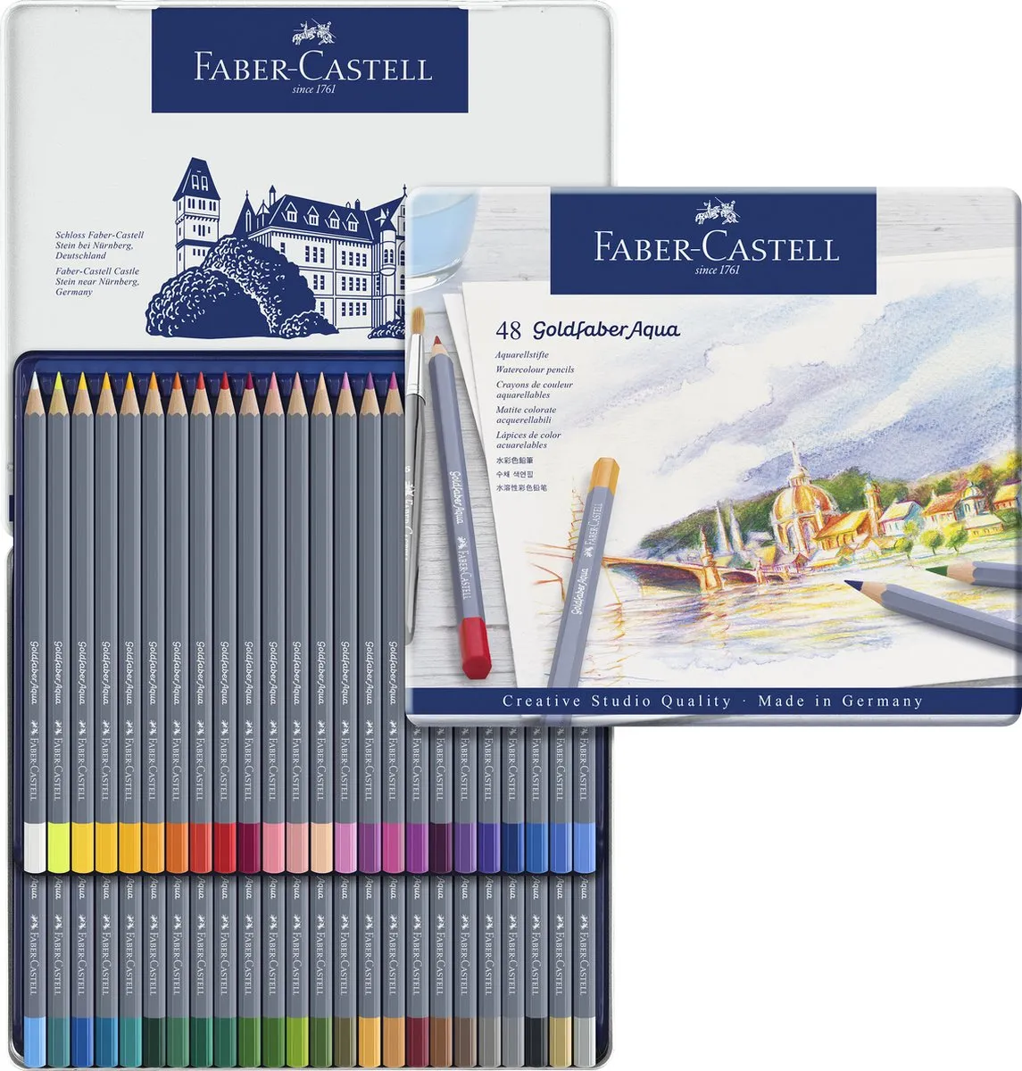 Faber-Castell Goldfaber Aquarelpotloden 48 Stuks - Assorti