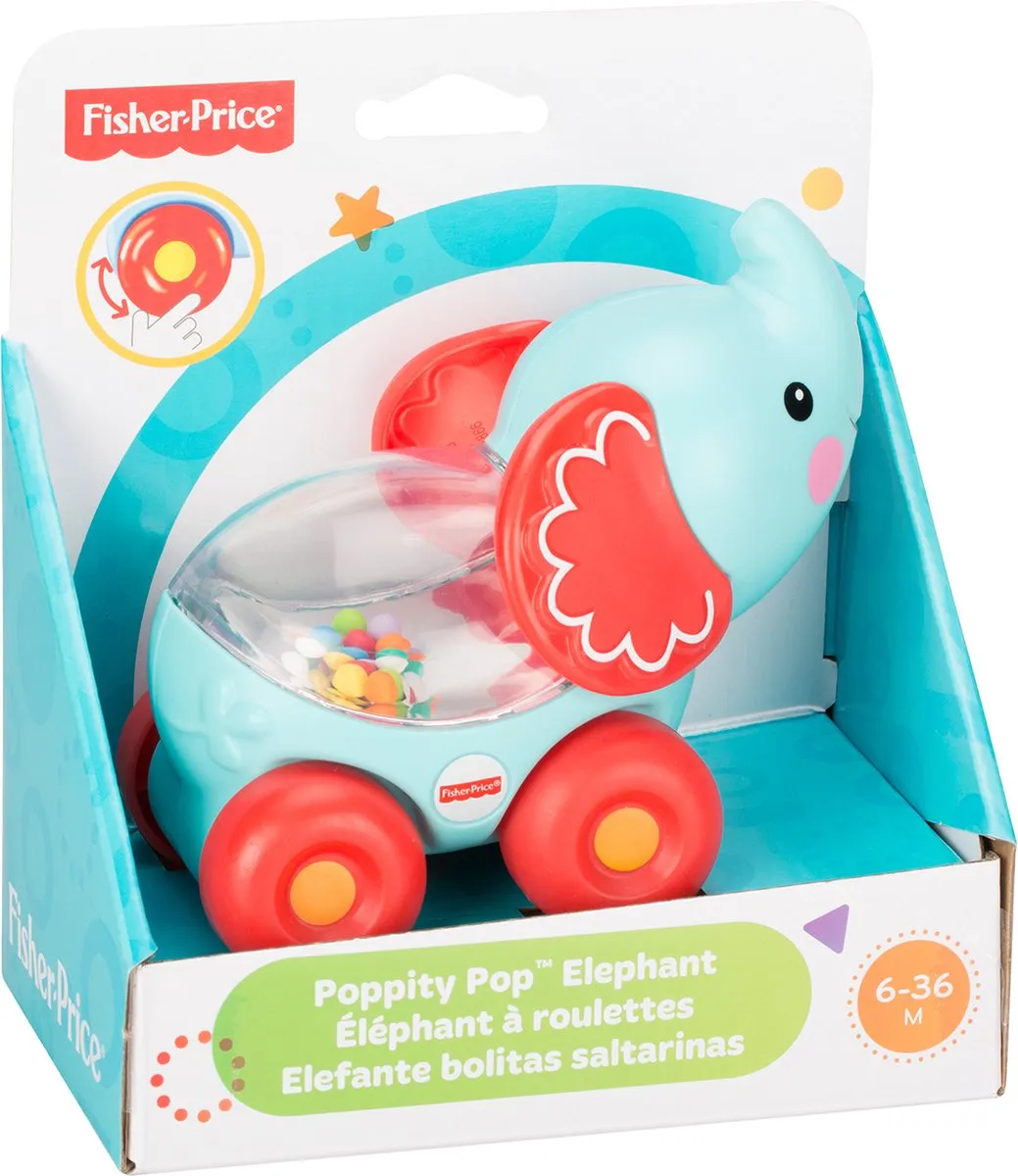 Fisher Price Poppity Pop Olifant - Blauw