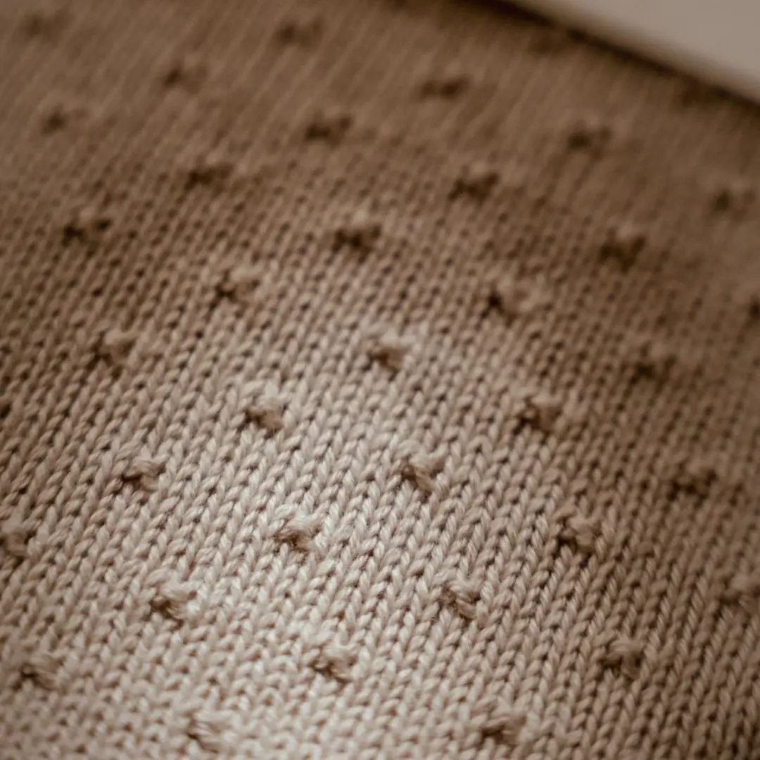 Little Dutch Gebreid Wiegdeken Beige 70x100cm - afbeelding 6 van 6