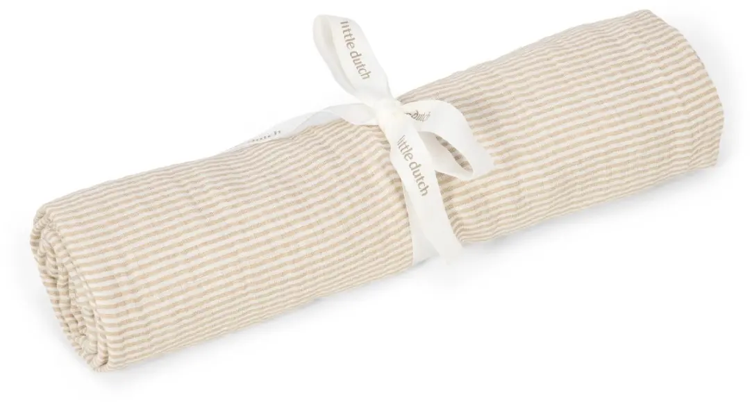 Little Dutch Swaddle Beige Streepjes 120cm