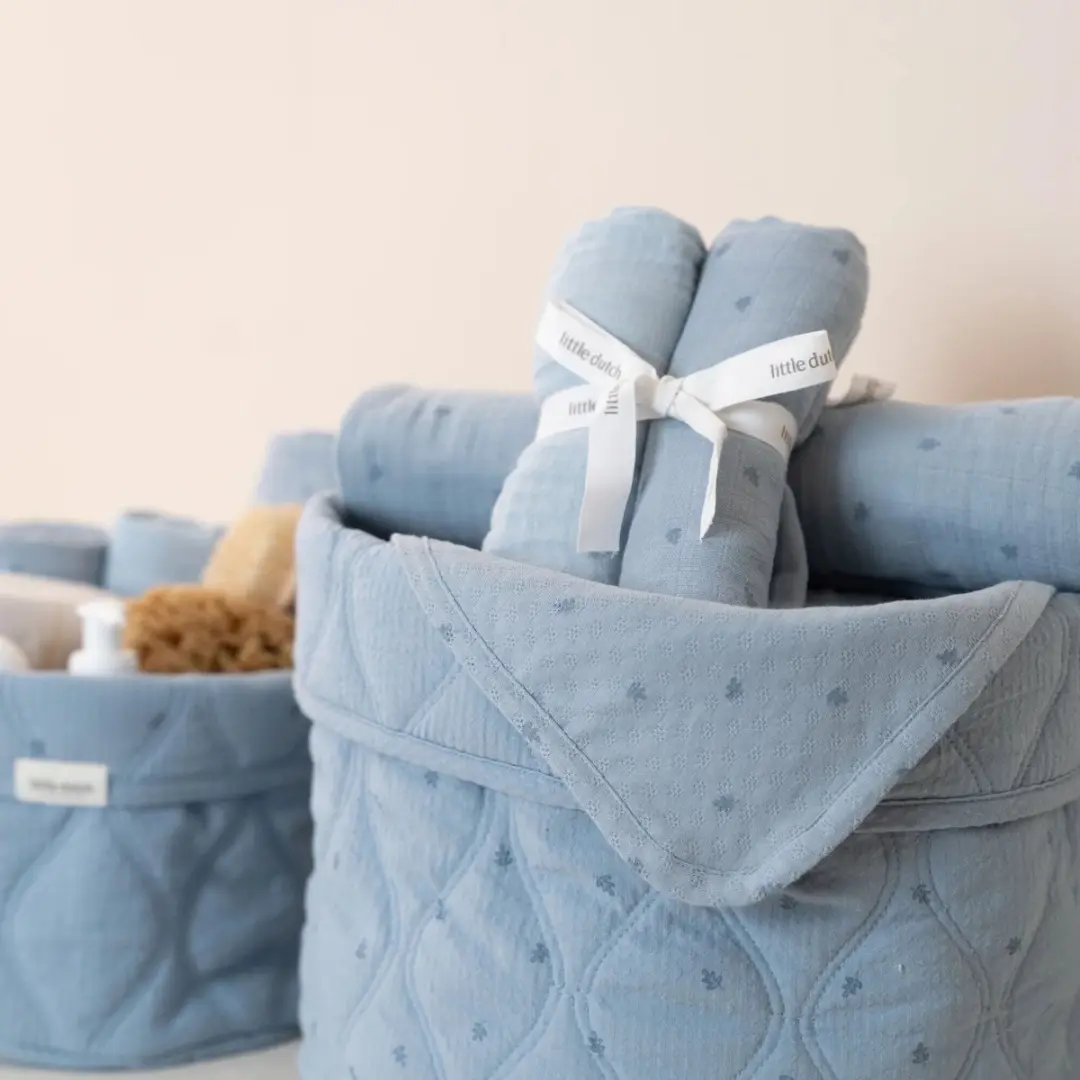 Little Dutch Swaddle - Blauw - 2 Stuks - afbeelding 2 van 4