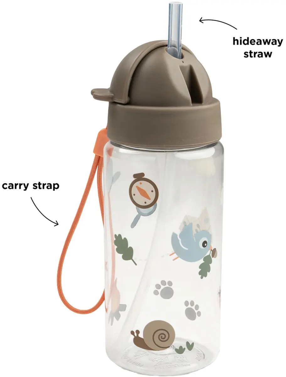 Done By Deer Tiny Trails Drinkfles 350ml - Beige - afbeelding 4 van 5