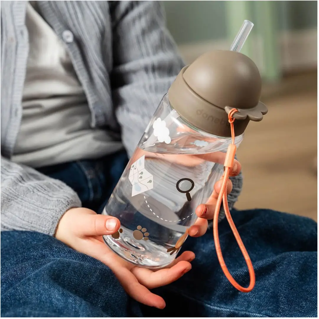 Done By Deer Tiny Trails Drinkfles 350ml - Beige - afbeelding 2 van 5