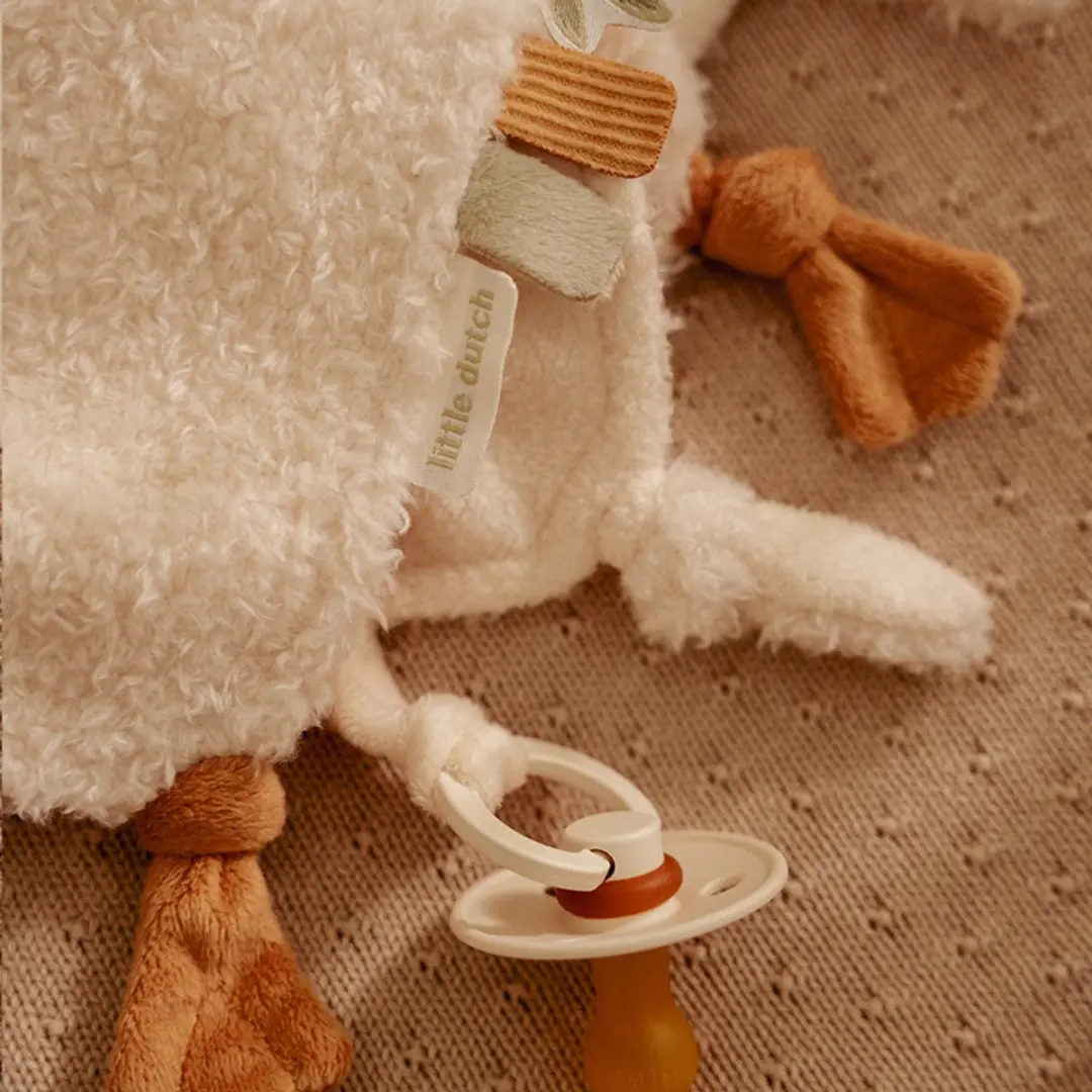 Little Dutch Newborn Naturals Knuffeldoekje Little Goose - Wit - afbeelding 3 van 5