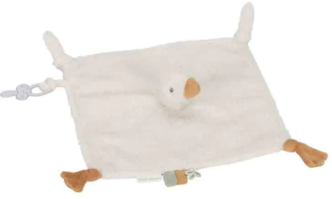 Little Dutch Newborn Naturals Knuffeldoekje Little Goose - Wit - afbeelding 2 van 5