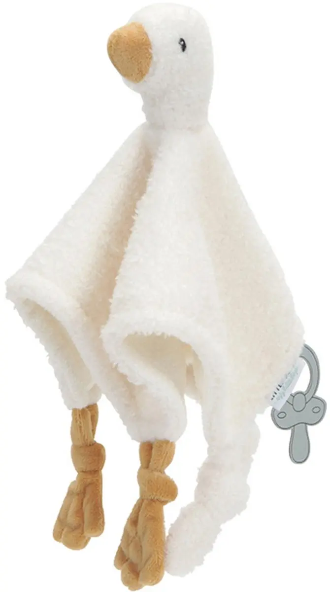 Little Dutch Newborn Naturals Knuffeldoekje Little Goose - Wit - afbeelding 5 van 5