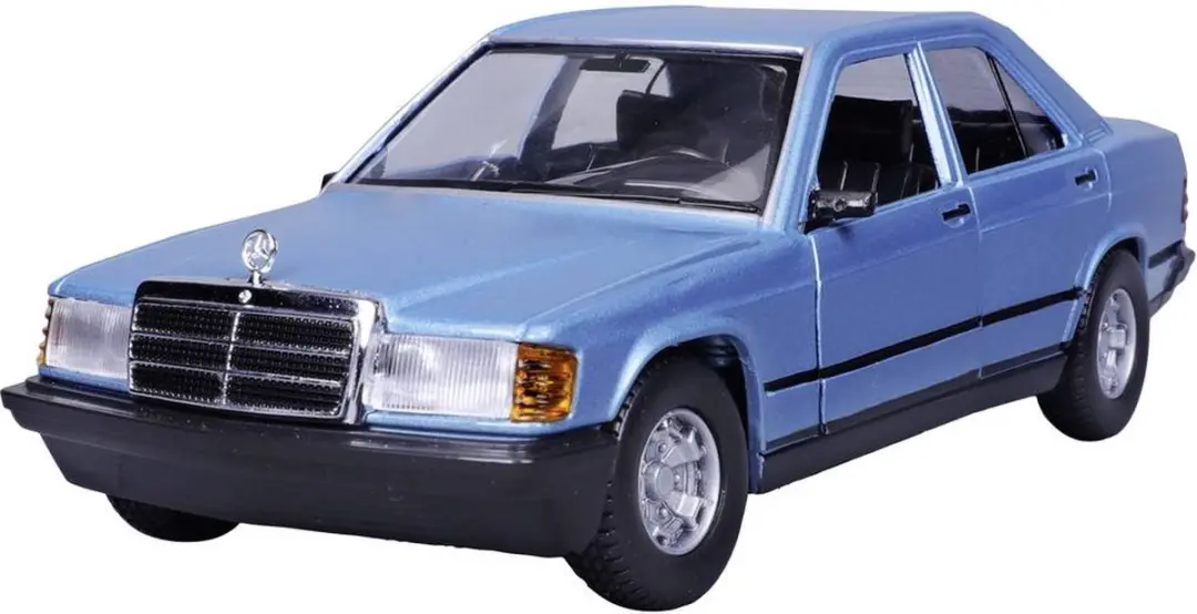 Bburago Mercedes 190E 1987 1:24 - Blauw