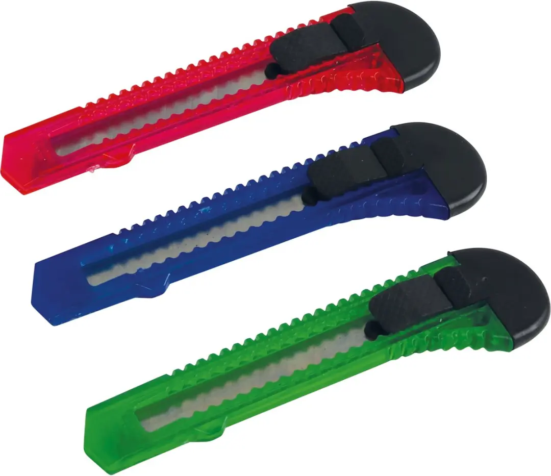 Kinzo Hobbymes 18mm - 3 Stuks (met 3 reservemesjes) - Verschillende kleuren - afbeelding 6 van 6