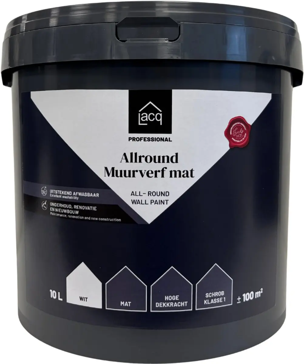 Lacq Allround Muurverf Mat 10L