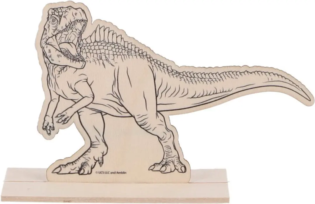 Overige Merken Houten Dino Schilderset Assorti