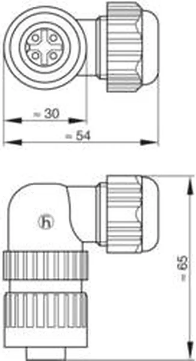 Hirschmann CA-Serie 934 129-100-1 Netspanningsconnector 16A - 3+PE