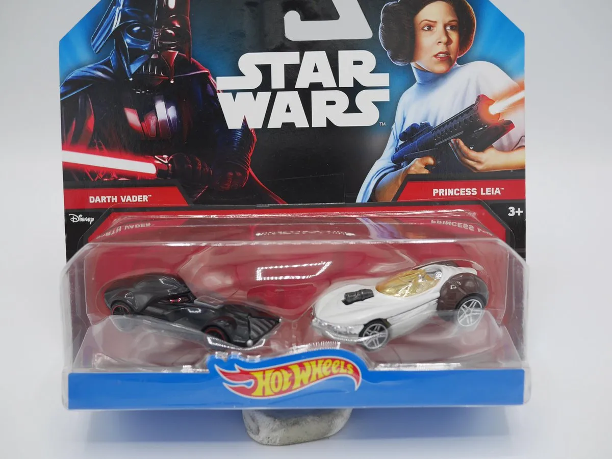 Mattel Star Wars Auto's Darth Vader & Princess Leia