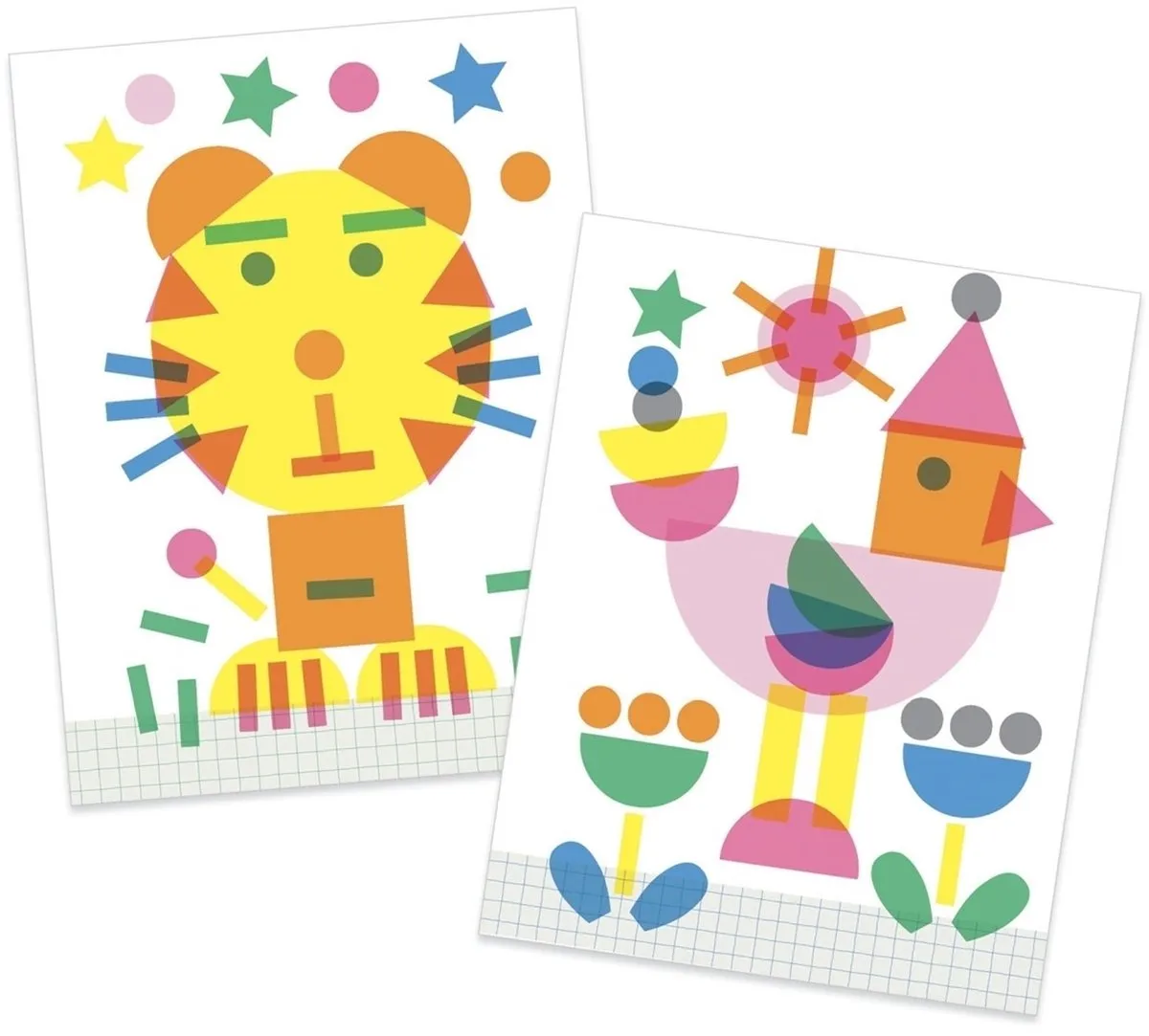Djeco Dib Dab Schilderpakket - 12 Vellen - Multicolor - afbeelding 4 van 5