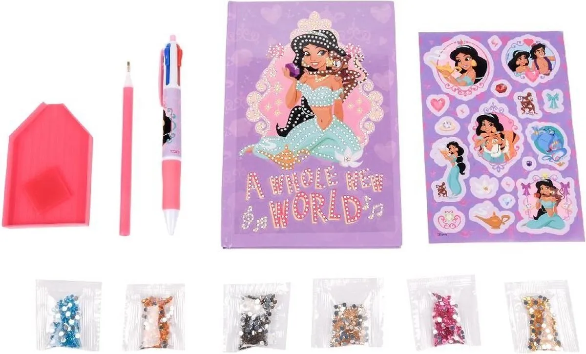 Disney Princess Diamant Painting Dagboek - Blauw