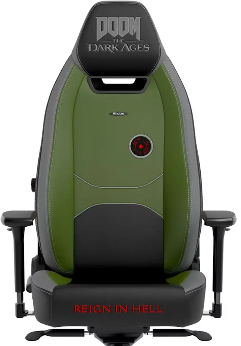 Noblechairs Legend DOOM The Dark Ages Edition Gamestoel - Groen/Zwart - afbeelding 3 van 6