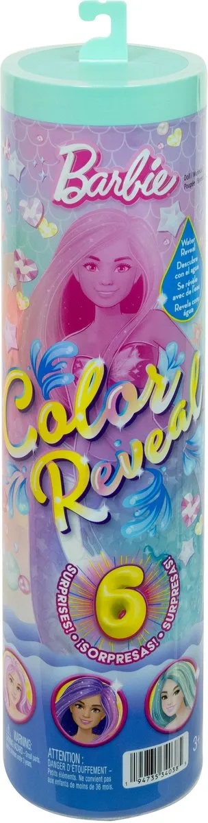 Barbie Color Reveal Zeemeermin Pop JMW61