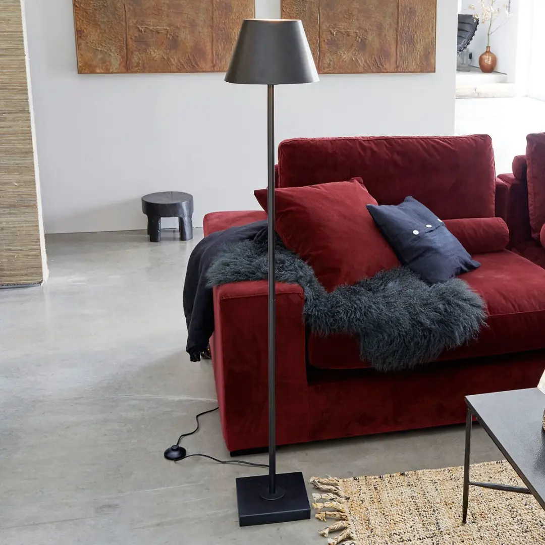 Loberon Marjan Staande Lamp - Zwart - afbeelding 3 van 6