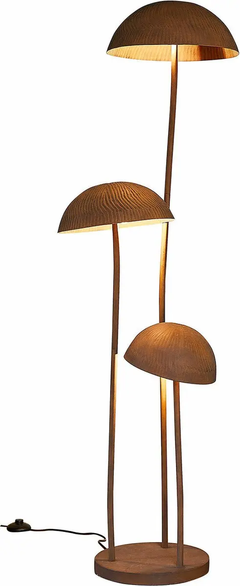 Loberon Harvelle Staande Lamp - Bruin - afbeelding 2 van 6