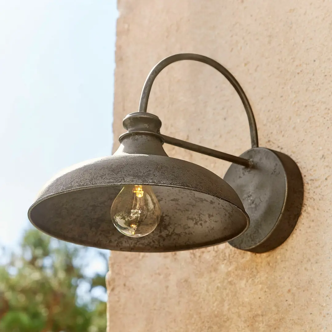 Loberon Chassorin Ledwandlamp 25W - Antiekbruin - afbeelding 3 van 3
