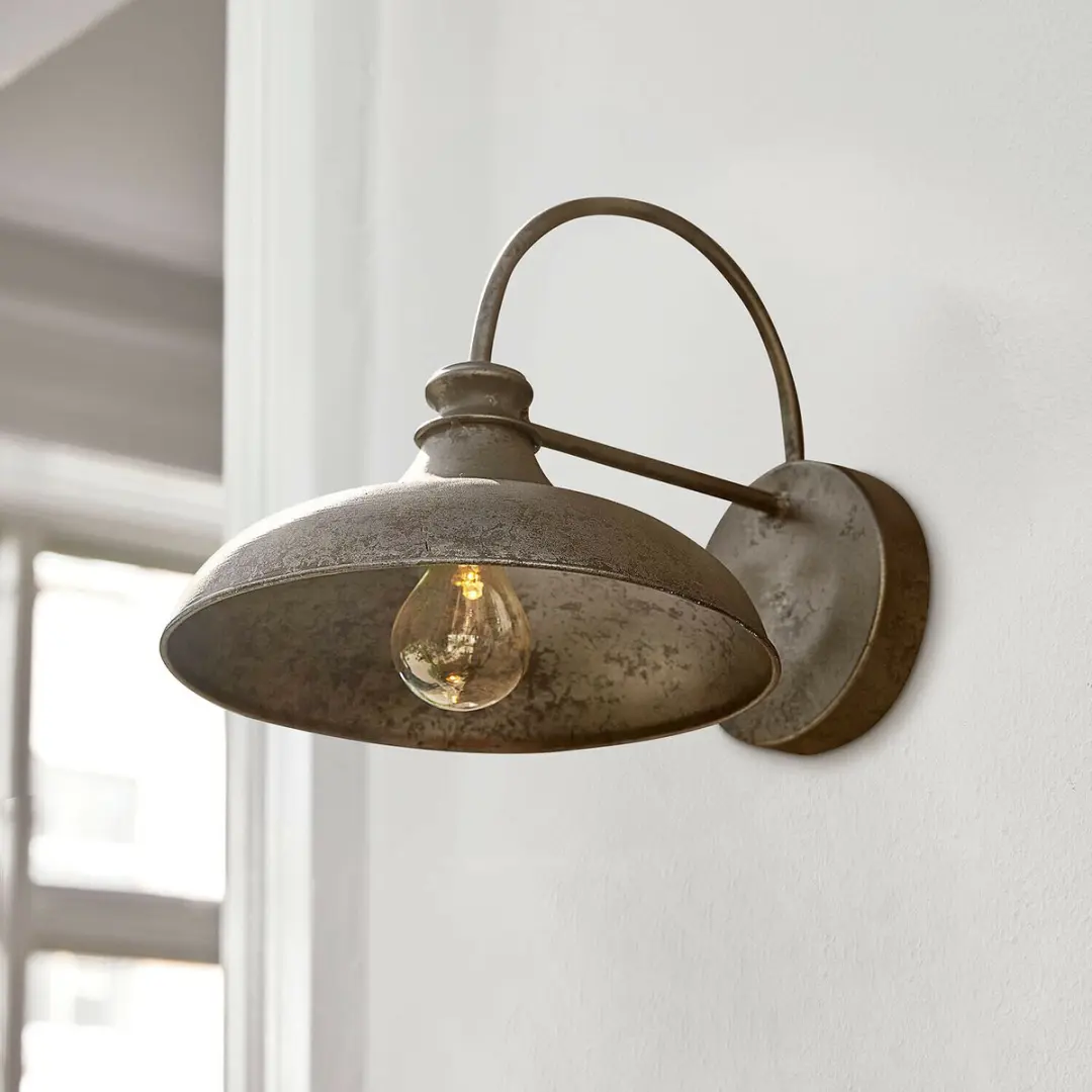 Loberon Chassorin Ledwandlamp 25W - Antiekbruin - afbeelding 2 van 3