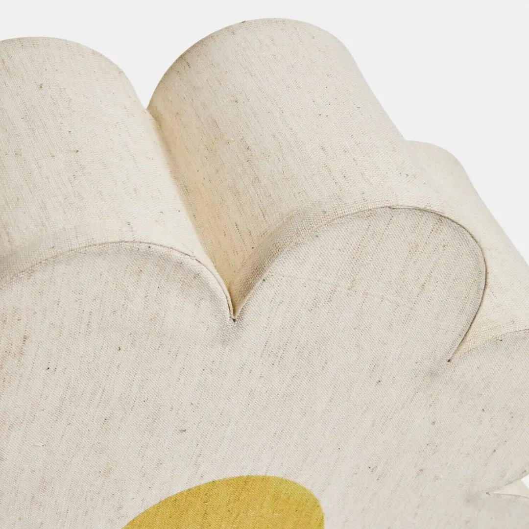 Loberon Poppeline Wandlamp - 25W - Ø31cm - Beige/Geel - afbeelding 2 van 6