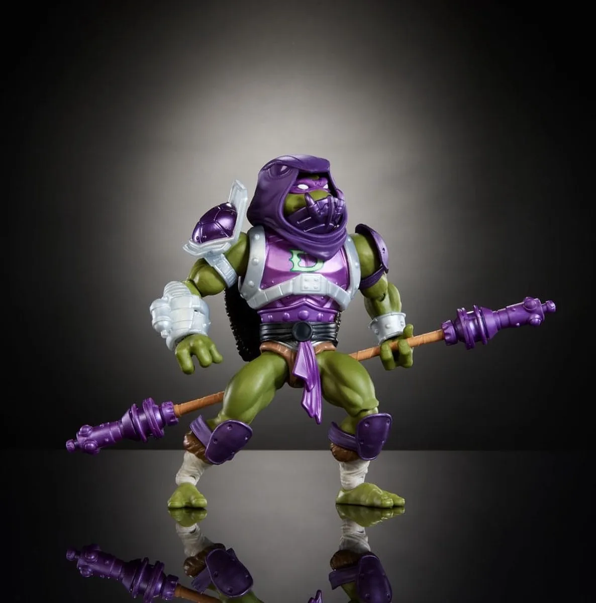 Mattel MOTU x TMNT Donatello Action Figuur 14cm - Multi - afbeelding 4 van 6