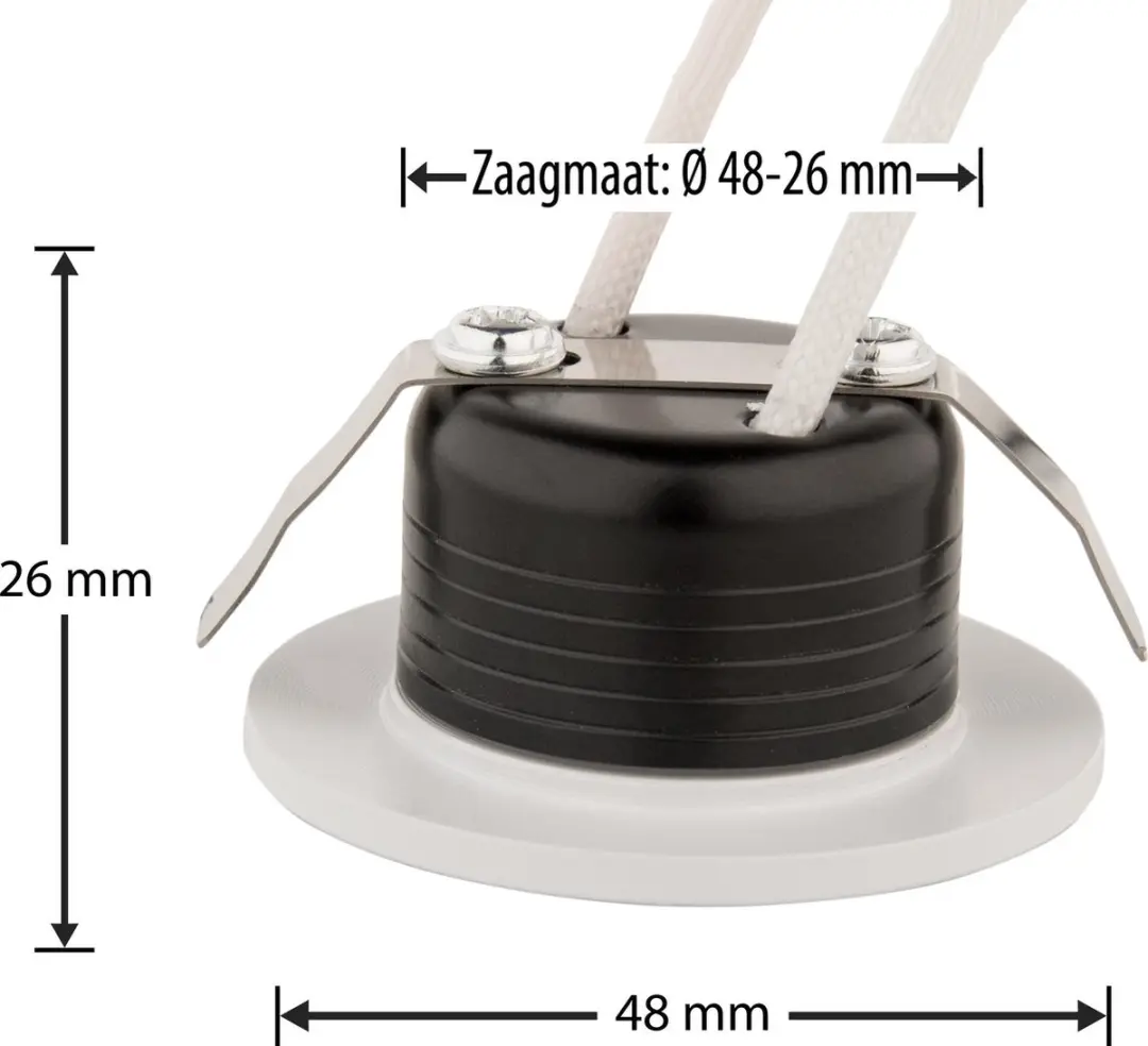 Groenovatie Inbouwspot LED 3W - Warm Wit - Ø48mm - afbeelding 5 van 6