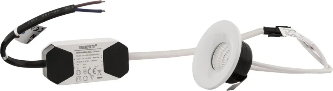 Groenovatie Inbouwspot LED 3W - Warm Wit - Ø48mm - afbeelding 4 van 6