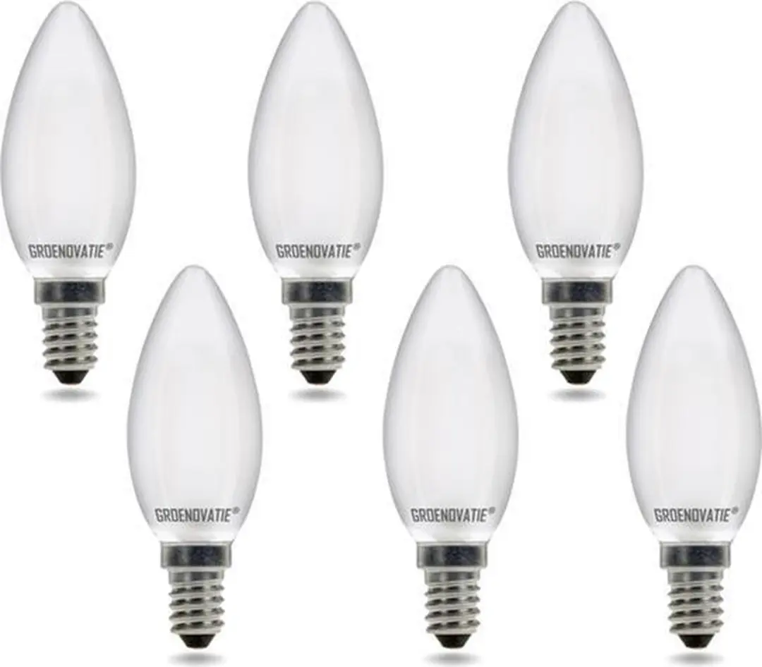 Groenovatie LED Filament Kaarslamp E14 Fitting