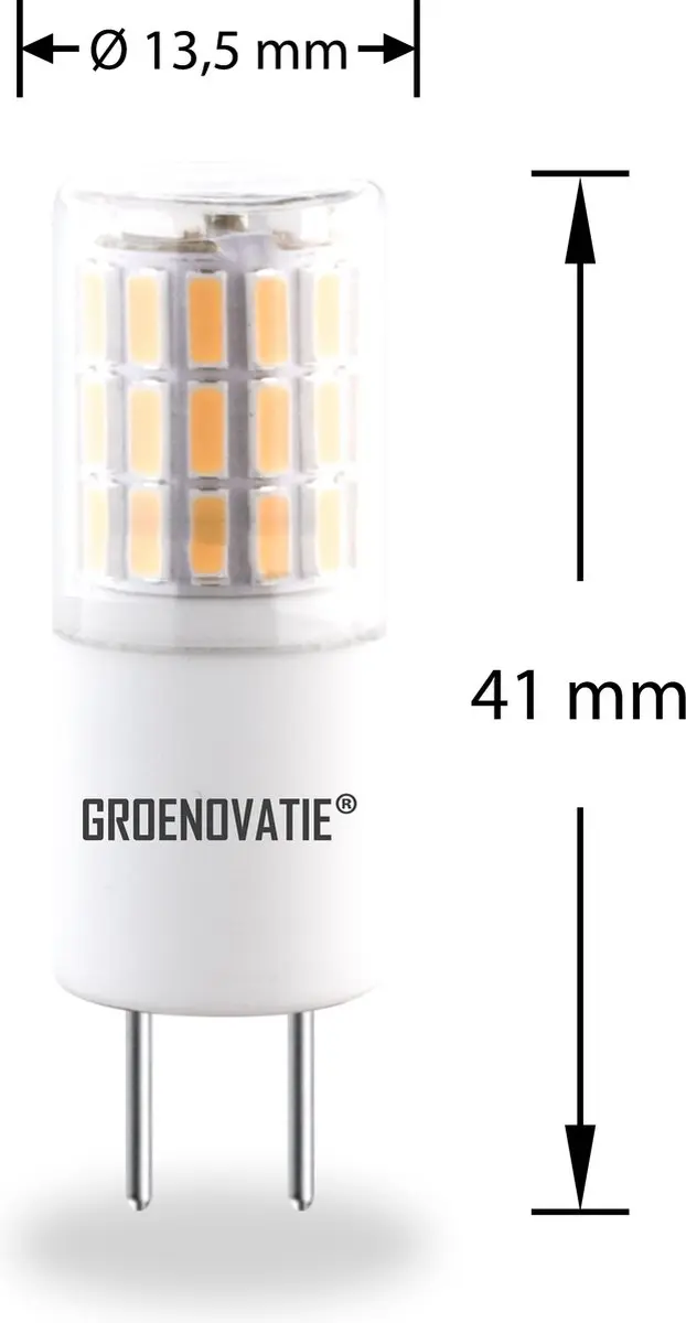 Groenovatie LED G4 Lamp 2W - Warm Wit - 14x41mm - Dimbaar - afbeelding 3 van 4