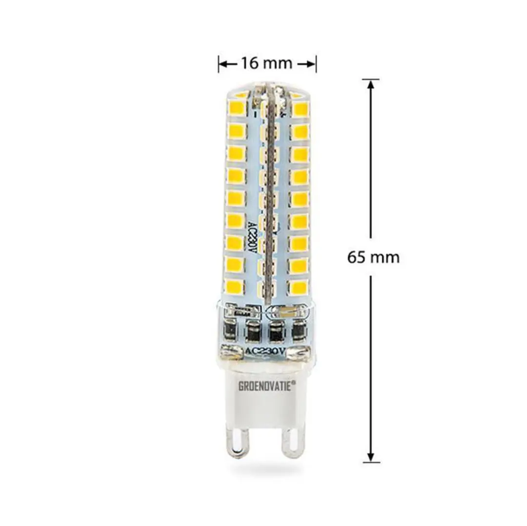 Groenovatie LED Lamp G9 5W - Warm Wit - 65x16mm - afbeelding 4 van 5