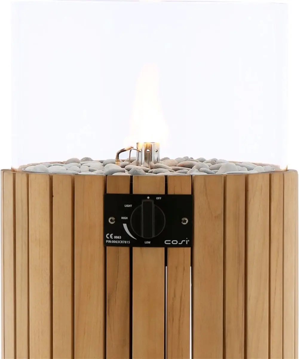 Cosi Cosiscoop Pillar Teak L Vuurtafel - Bruin