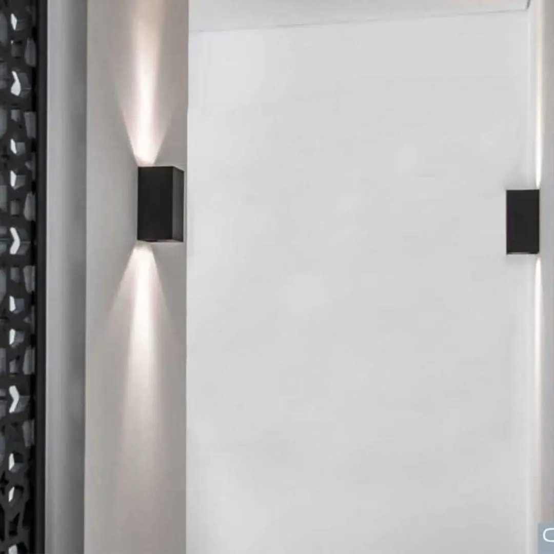 Artdelight Wandlamp Dante 2 GU10 - 2x35W - Zwart & Goud