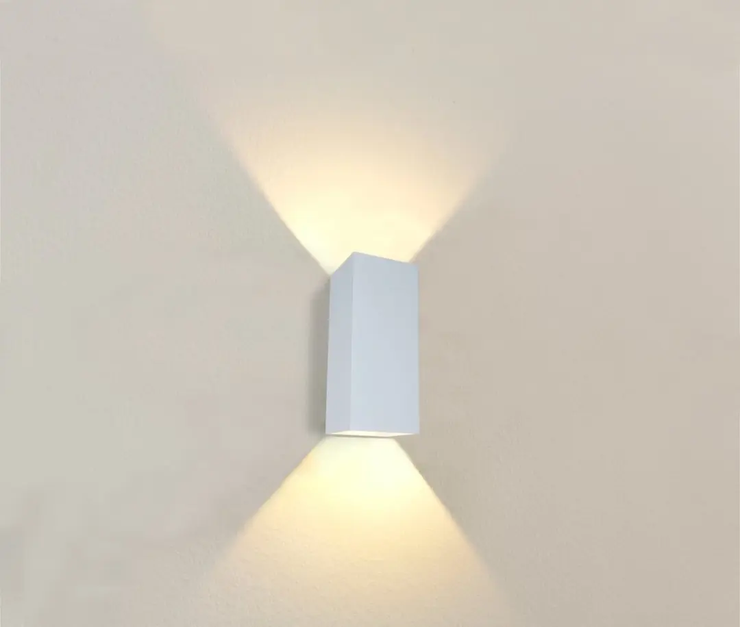 Artdelight Wandlamp Dante XL 2x10W - 24x10cm Wit