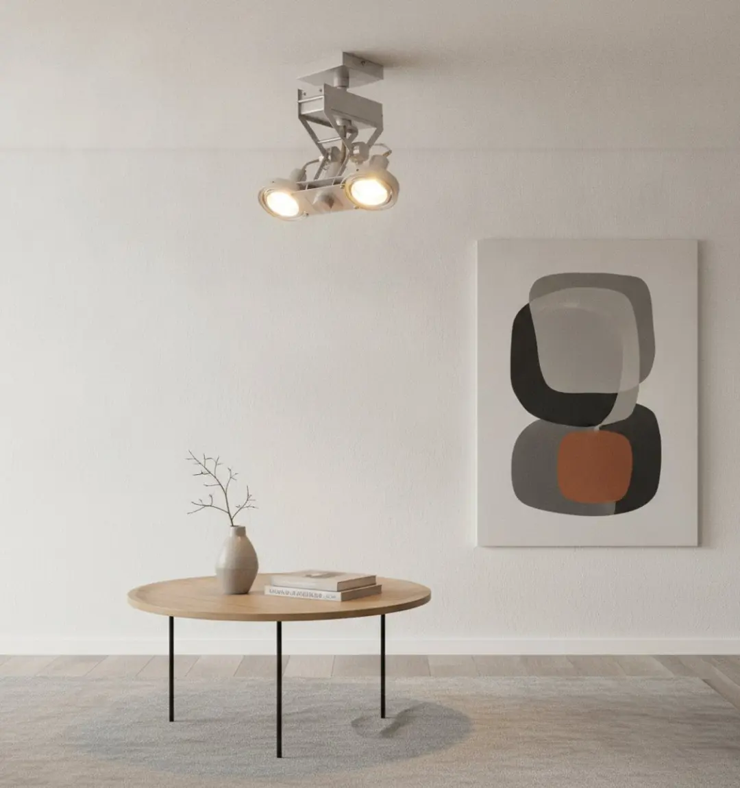 Artdelight Spot Koln 2 Lichts H 28cm - Aluminium