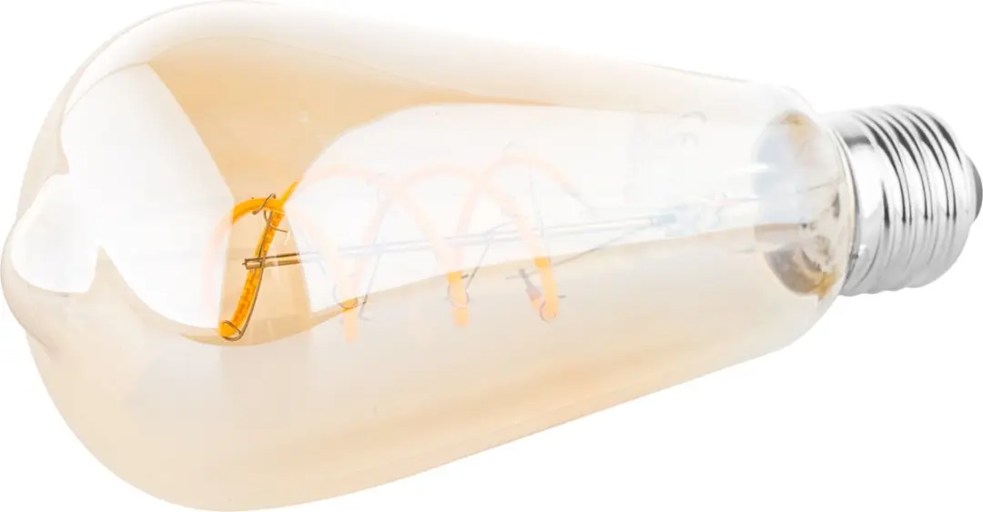 Groenovatie E27 LED Filament Rustika ST64 - 6W - Extra Warm Wit - Dimbaar - afbeelding 4 van 5