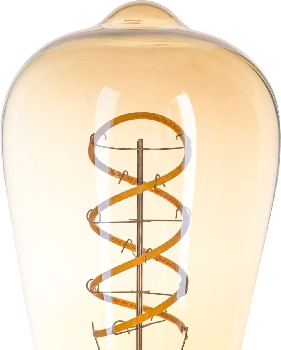 Groenovatie E27 LED Filament Rustika ST64 - 6W - Extra Warm Wit - Dimbaar - afbeelding 5 van 5