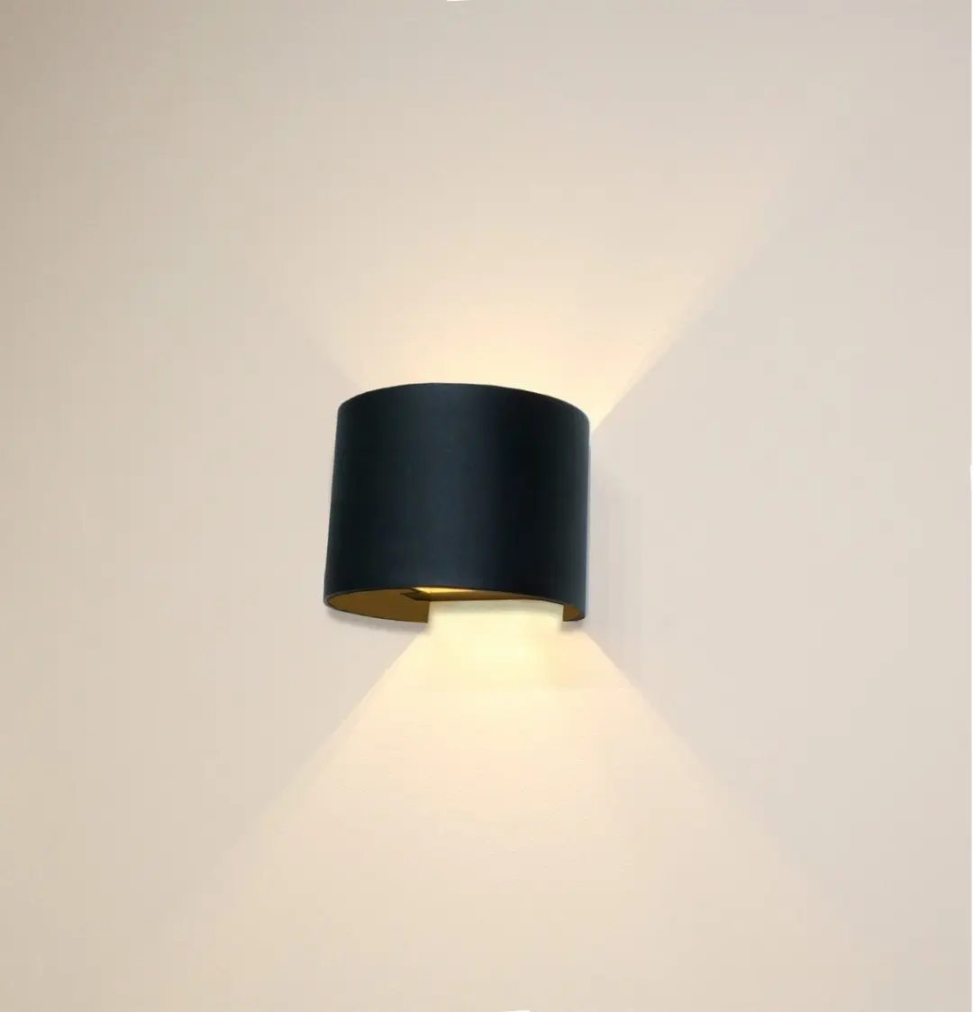 Artdelight Wandlamp Gyro B 13cm - Zwart/Goud