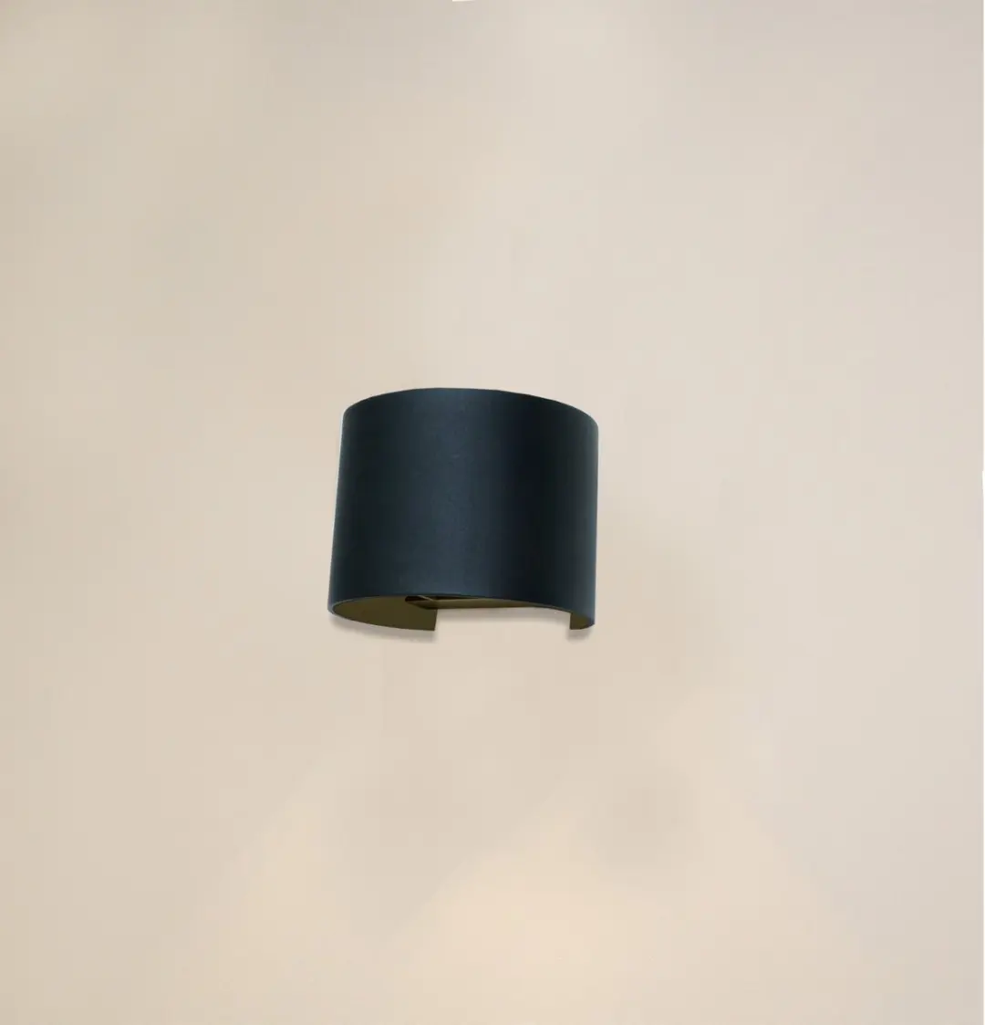 Artdelight Wandlamp Gyro B 13cm - Zwart/Goud