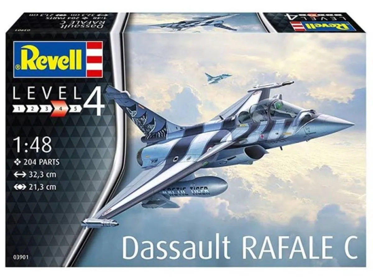 Revell 03901 Dassault Aviation Rafale C Modelbouwpakket 1:48 - 204 Onderdelen