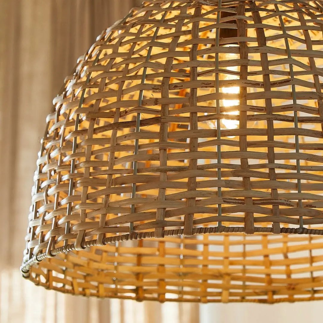 Loberon Hanglamp Tiquinal - Ø50cm - Bruin - afbeelding 4 van 4