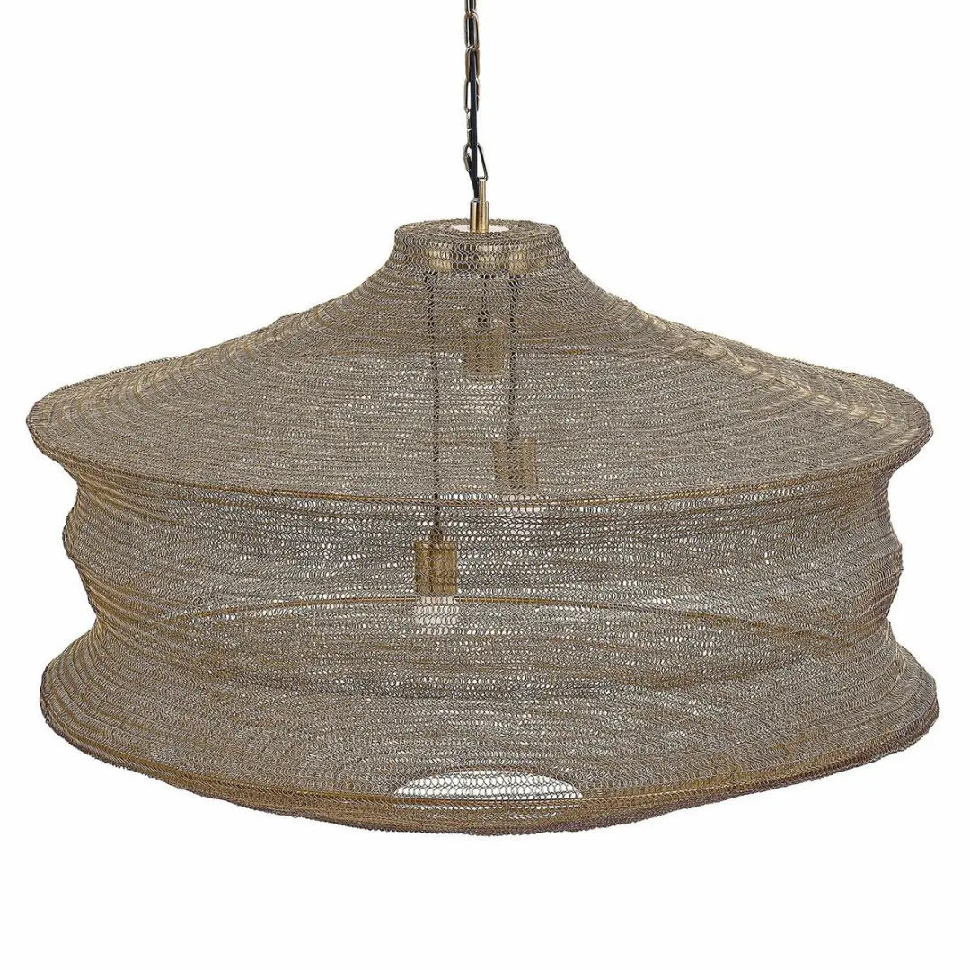Loberon Hanglamp Valerique - 40W - Ø91.5cm - Goud - afbeelding 4 van 6