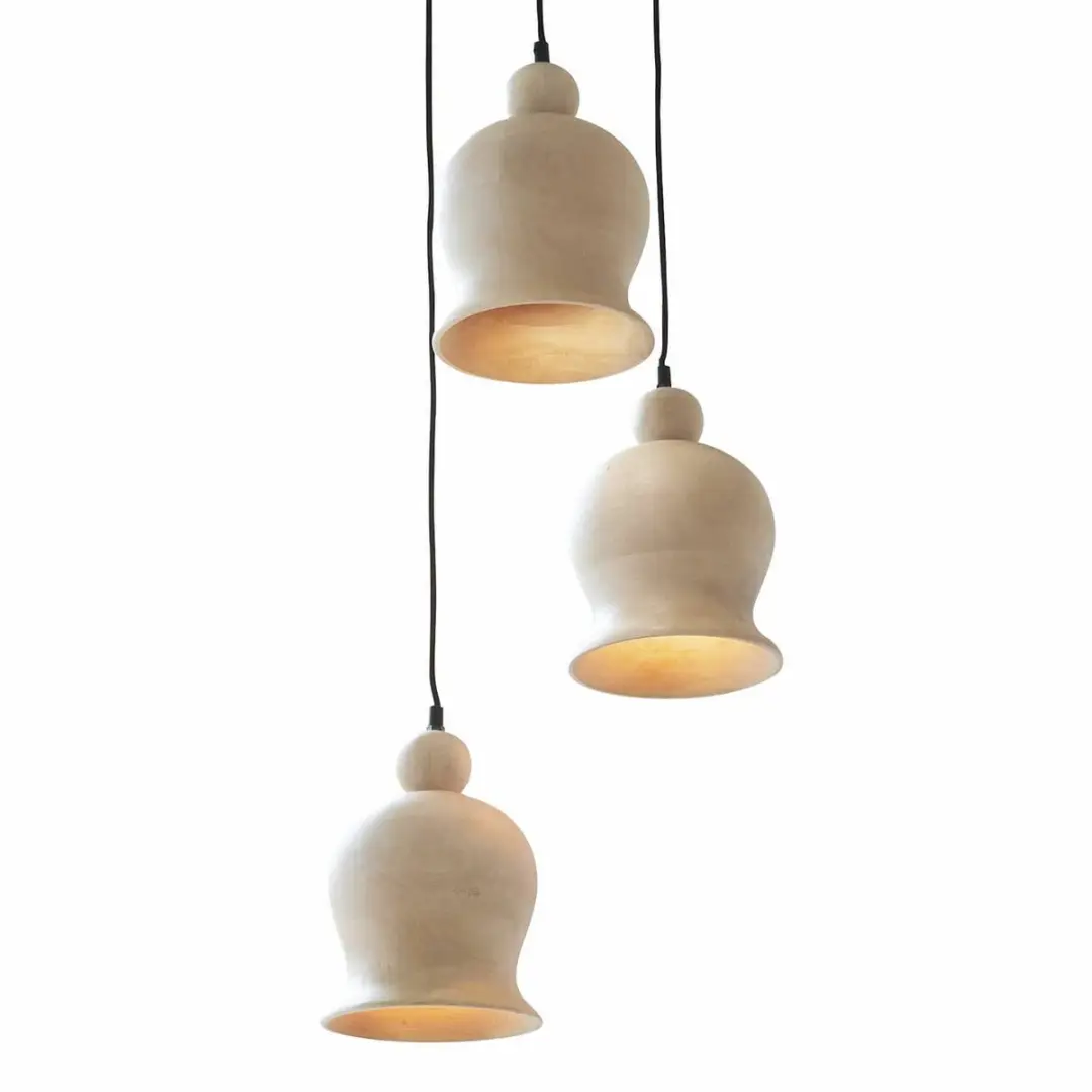 Loberon Ziravet Hanglamp - 40W - Ø38cm - Bruin - afbeelding 2 van 5