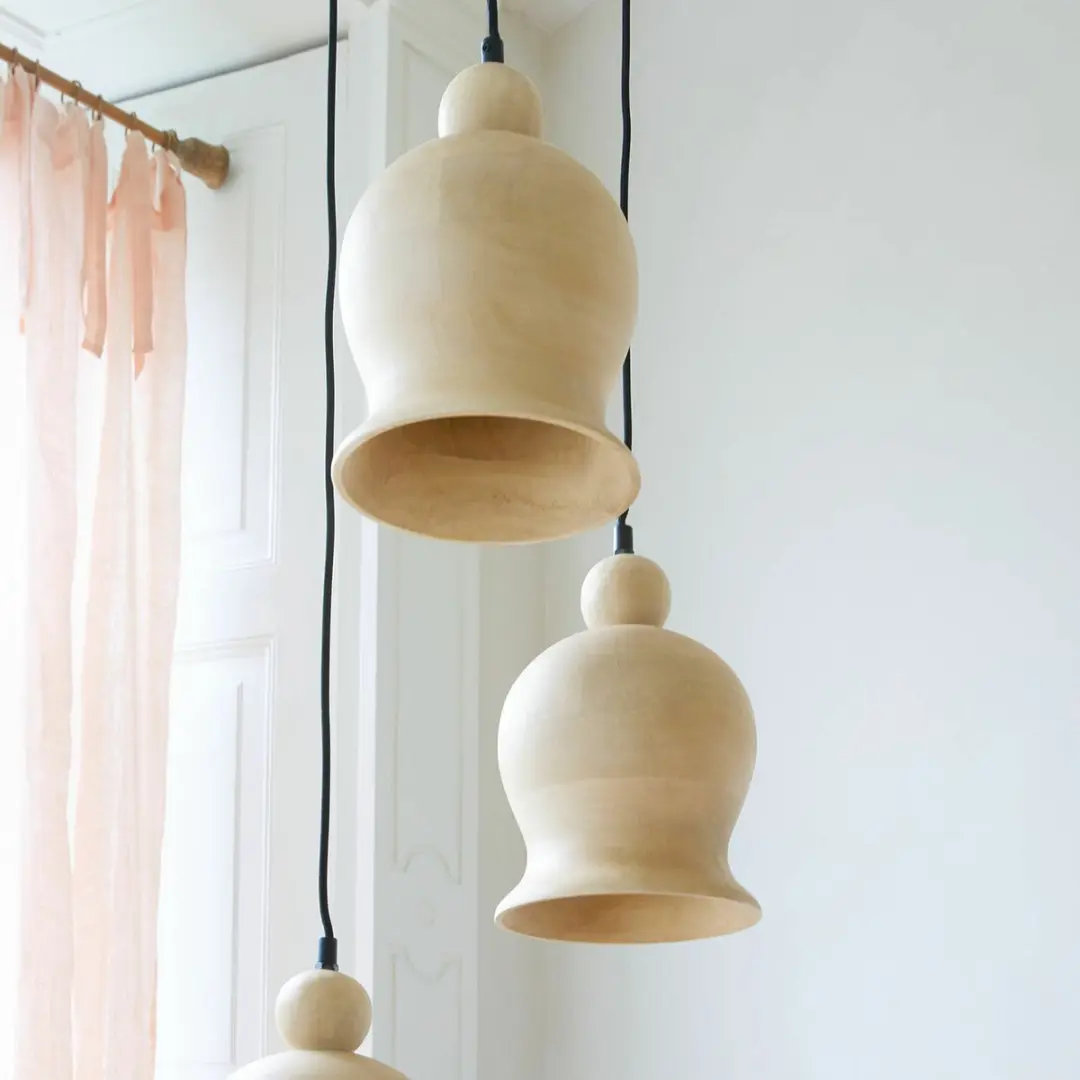 Loberon Ziravet Hanglamp - 40W - Ø38cm - Bruin - afbeelding 3 van 5