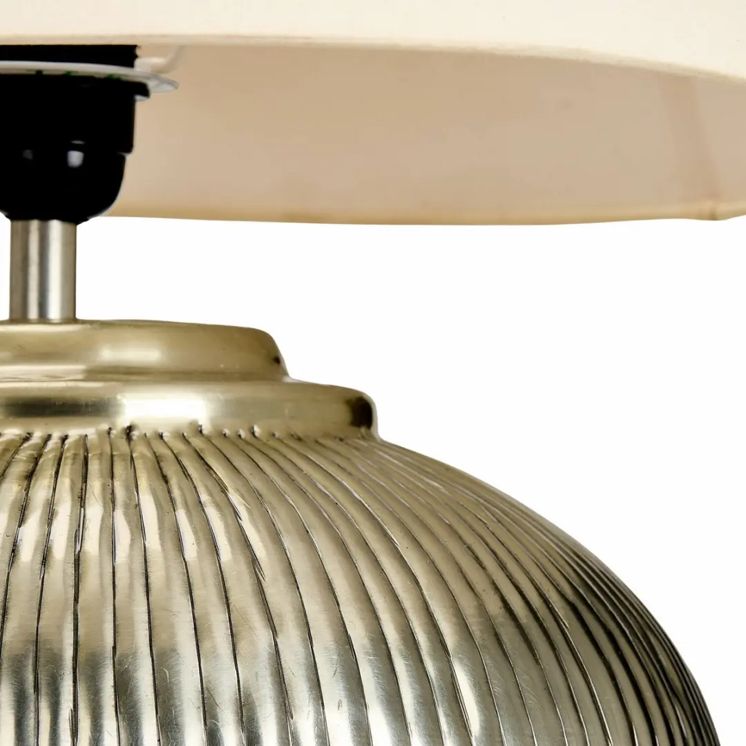 Loberon Rosélune Tafellamp - Ø40cm - Antiekzilver/Crème - afbeelding 3 van 6